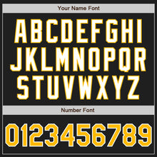 Load image into Gallery viewer, Custom Black Gold-Gray Authentic Split Fashion Baseball Jersey
