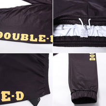 Load image into Gallery viewer, Custom Black Gold Fleece Jogger Sweatpants
