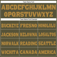 Load image into Gallery viewer, Custom Olive Old Gold Fleece Salute To Service Jogger Sweatpants
