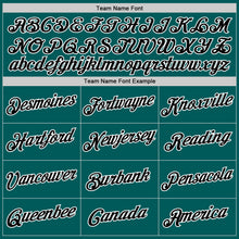 Load image into Gallery viewer, Custom Teal Black-White Performance T-Shirt
