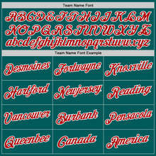 Load image into Gallery viewer, Custom Teal Red-White Performance T-Shirt
