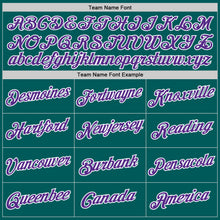 Load image into Gallery viewer, Custom Teal Purple-White Performance T-Shirt
