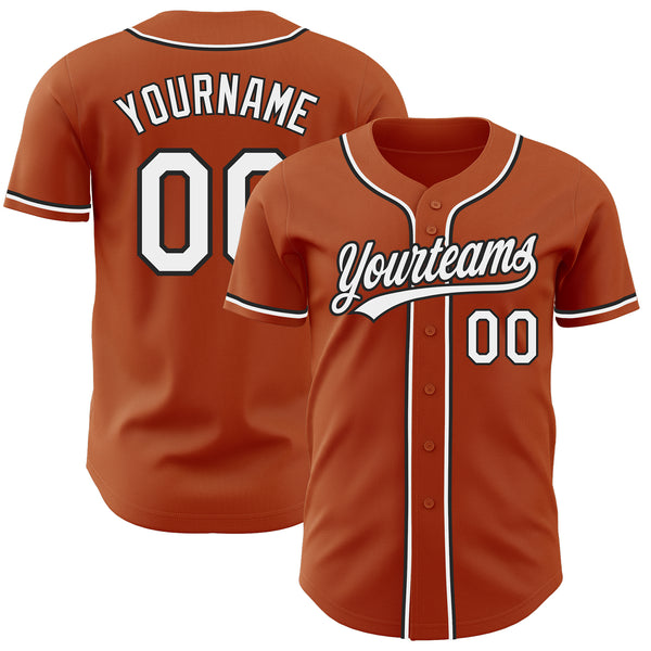 orange and black baseball shirt