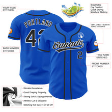 Load image into Gallery viewer, Custom Thunder Blue Black-White Authentic Baseball Jersey
