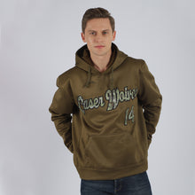Load image into Gallery viewer, Custom Stitched Olive Camo-Black Sports Pullover Sweatshirt Salute To Service Hoodie

