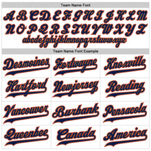 Load image into Gallery viewer, Custom White Old Gold-Navy Authentic Baseball Jersey
