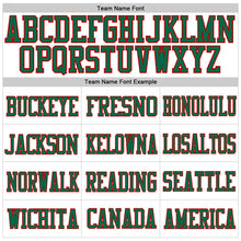 Load image into Gallery viewer, Custom White Kelly Green-Red Mesh Authentic Football Jersey
