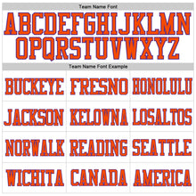 Load image into Gallery viewer, Custom White Purple-Orange Mesh Authentic Football Jersey
