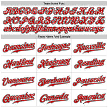 Load image into Gallery viewer, Custom White Red-Black Authentic Sleeveless Baseball Jersey
