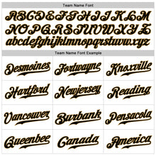 Load image into Gallery viewer, Custom White Black-Old Gold Authentic Sleeveless Baseball Jersey
