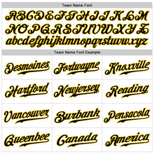 Load image into Gallery viewer, Custom White Black-Gold Authentic Sleeveless Baseball Jersey

