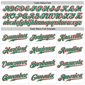 Custom White Kelly Green-Red Authentic Sleeveless Baseball Jersey