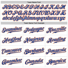 Load image into Gallery viewer, Custom White Royal-Orange Authentic Sleeveless Baseball Jersey
