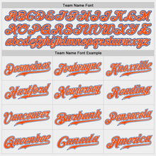 Load image into Gallery viewer, Custom White Orange-Royal Authentic Baseball Jersey
