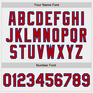 Custom White Red-Royal Authentic Baseball Jersey