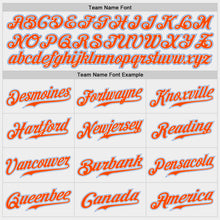 Load image into Gallery viewer, Custom White Powder Blue-Orange Authentic Baseball Jersey
