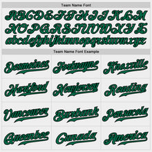 Load image into Gallery viewer, Custom White Kelly Green-Black Authentic Baseball Jersey
