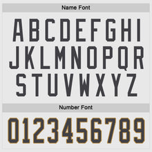 Load image into Gallery viewer, Custom White Steel Gray-Old Gold Hockey Jersey
