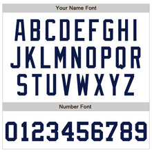 Load image into Gallery viewer, Custom White Navy Pinstripe Navy-Gold Authentic Baseball Jersey
