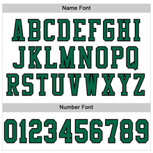 Load image into Gallery viewer, Custom White Kelly Green-Black Mesh Authentic Football Jersey
