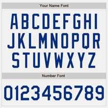 Load image into Gallery viewer, Custom White Royal Authentic Baseball Jersey
