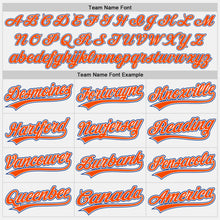Load image into Gallery viewer, Custom White Orange-Royal Authentic Baseball Jersey
