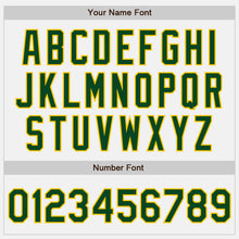 Load image into Gallery viewer, Custom White Green-Gold Authentic Baseball Jersey
