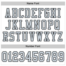 Load image into Gallery viewer, Custom White Silver-Black Mesh Authentic Football Jersey
