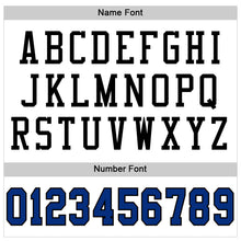 Load image into Gallery viewer, Custom White Royal-Black Mesh Authentic Football Jersey
