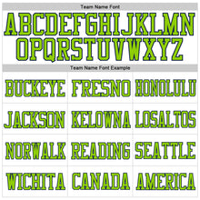 Load image into Gallery viewer, Custom White Neon Green-Navy Mesh Authentic Football Jersey
