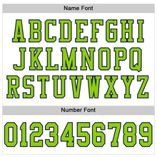 Load image into Gallery viewer, Custom White Neon Green-Navy Mesh Authentic Football Jersey
