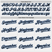 Load image into Gallery viewer, Custom White Black Pinstripe Light Blue Authentic Baseball Jersey
