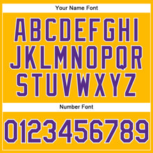 Load image into Gallery viewer, Custom Yellow Purple-White Performance T-Shirt
