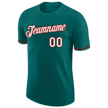 Load image into Gallery viewer, Custom Aqua White-Red Performance T-Shirt
