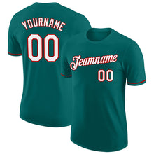 Load image into Gallery viewer, Custom Aqua White-Red Performance T-Shirt
