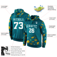 Load image into Gallery viewer, Custom Stitched Aqua White-Aqua 3D Pattern Design Sports Pullover Sweatshirt Hoodie

