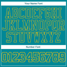 Load image into Gallery viewer, Custom Stitched Aqua Aqua-Gold 3D Pattern Design Sports Pullover Sweatshirt Hoodie
