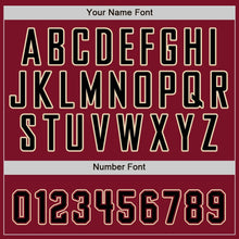 Load image into Gallery viewer, Custom Crimson Black-City Cream Baseball Jersey
