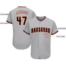 Load image into Gallery viewer, Custom Gray Black-City Cream Baseball Jersey
