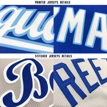 Load image into Gallery viewer, Custom Gray Black-City Cream Baseball Jersey
