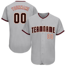 Load image into Gallery viewer, Custom Gray Black-City Cream Baseball Jersey
