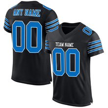 Load image into Gallery viewer, Custom Black Panther Blue-White Mesh Authentic Football Jersey
