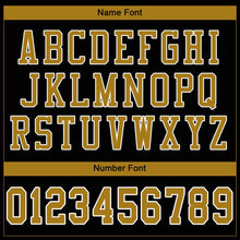 Load image into Gallery viewer, Custom Black Old Gold-White Mesh Authentic Football Jersey
