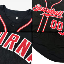 Load image into Gallery viewer, Custom Black Orange Authentic Baseball Jersey
