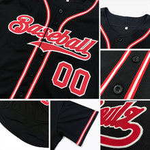 Load image into Gallery viewer, Custom Black Orange Authentic Baseball Jersey
