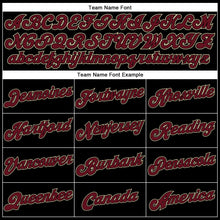 Load image into Gallery viewer, Custom Black Crimson-City Cream Authentic Baseball Jersey
