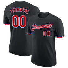 Load image into Gallery viewer, Custom Black Red-Royal Performance T-Shirt
