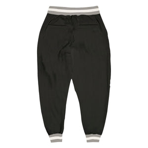 Custom Black White-Gray Sports Pants