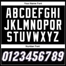 Load image into Gallery viewer, Custom Black White-Purple Authentic Baseball Jersey
