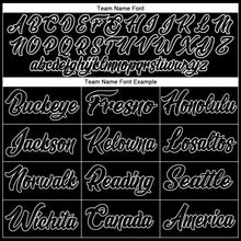 Load image into Gallery viewer, Custom Black Black-White Authentic Baseball Jersey
